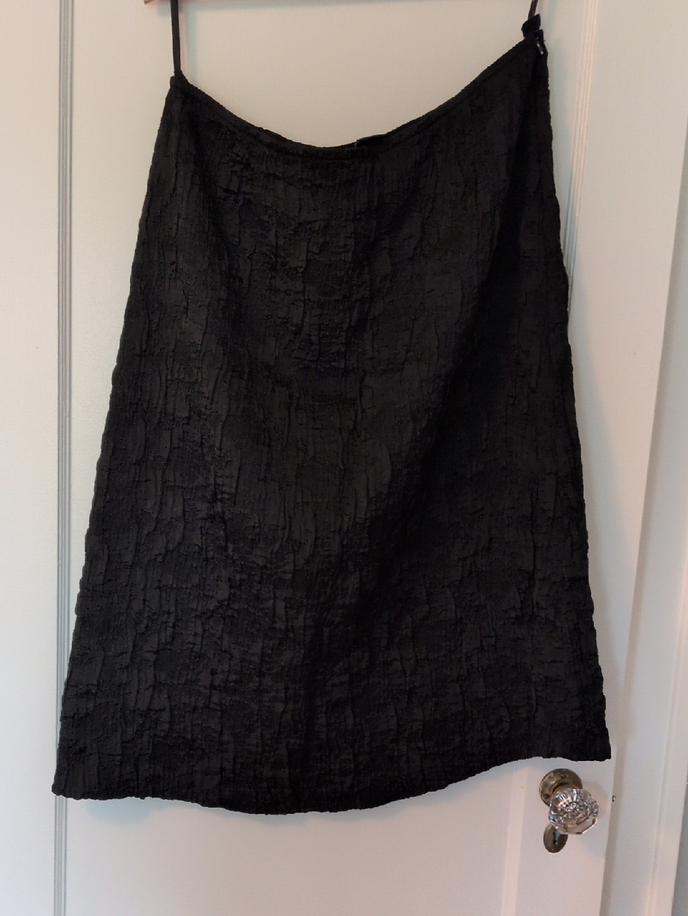 Eileen Fisher Black Textured A-Line Skirt - Women